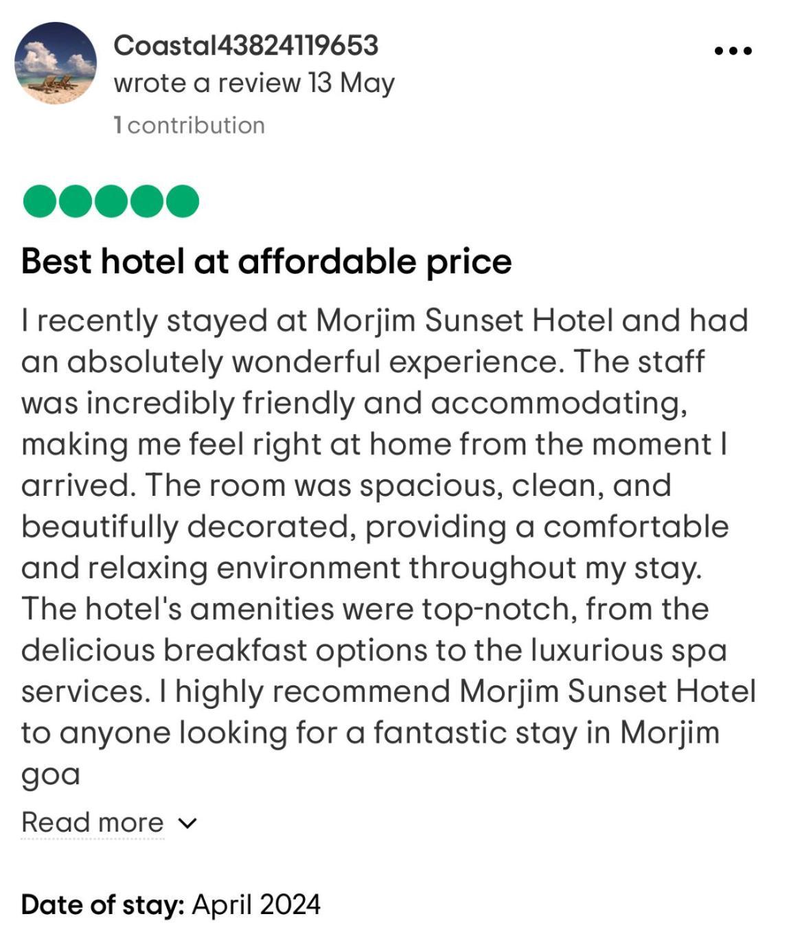 Morjim Sunset Hotel Luaran gambar